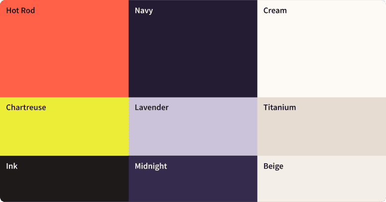 Wodify color palette